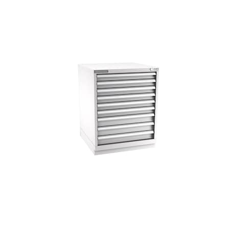 Champion Tool Storage Modular Drawer Cabinet, 9 Drawer, Light Gray, Steel, 28 in W x 28-1/2 in D x 36 in H S15000901ILCFTB-LG